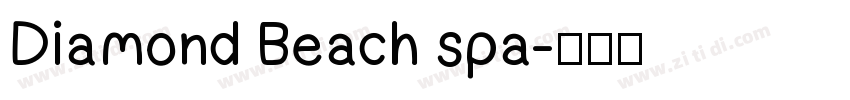 Diamond Beach spa字体转换